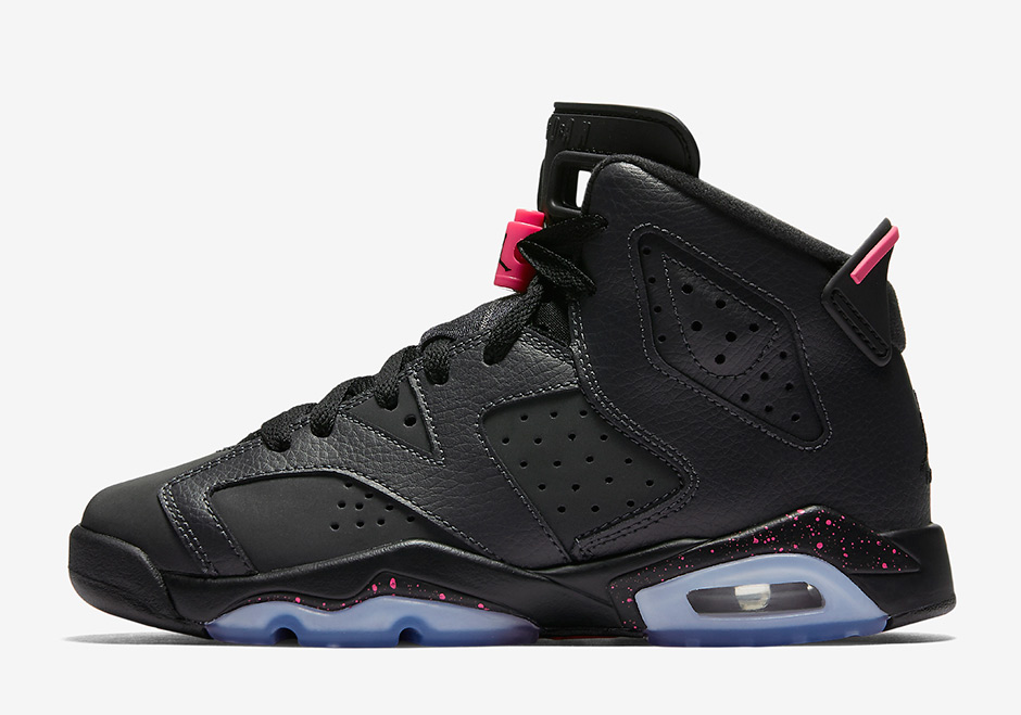 Air Jordan 6 Gs Black Hyper Pink 5