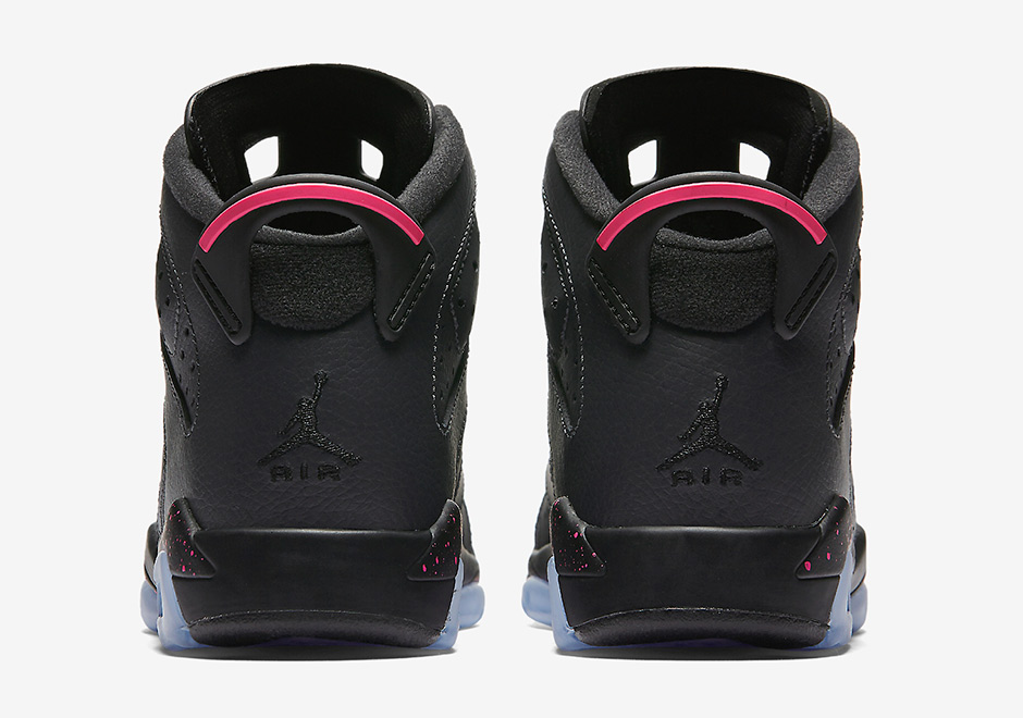 Air Jordan 6 Gs Black Hyper Pink 7
