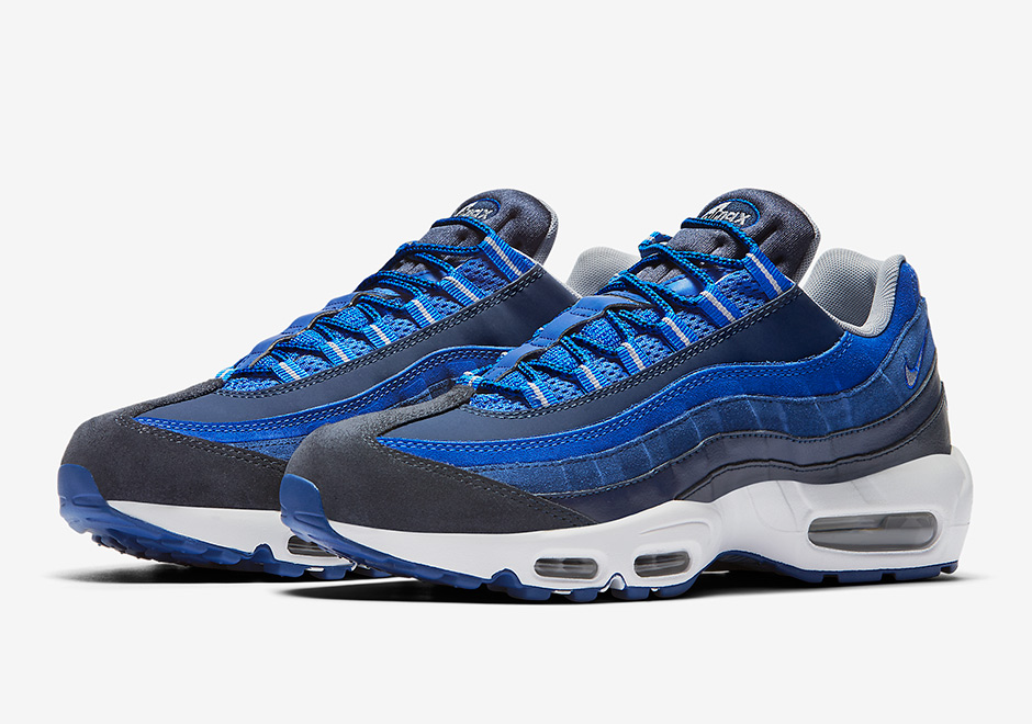 Multiple Blue Tones Hit The Nike Air Max 95