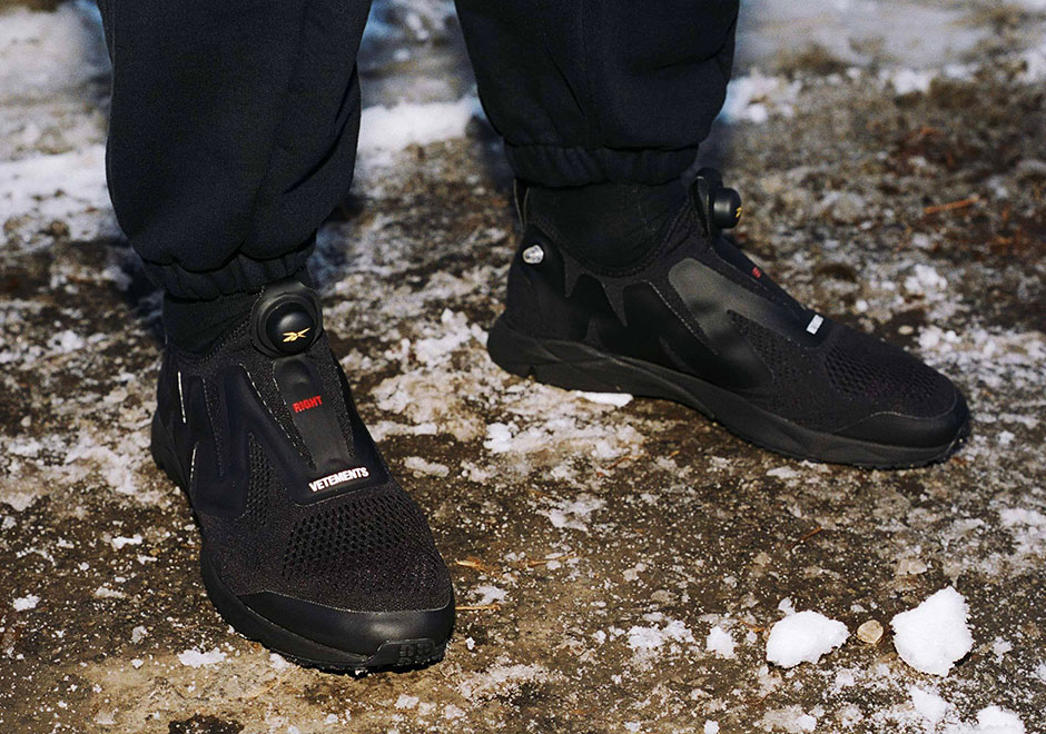 Reebok Vetements Pump Supreme Black 1