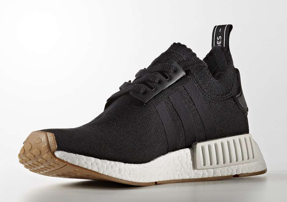 Adidas Nmd R1 Gum Pack White Black Primeknit 4