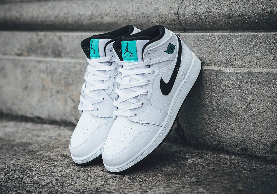 Air Jordan 1 Mid "Hyper Jade" Releasing For Kids