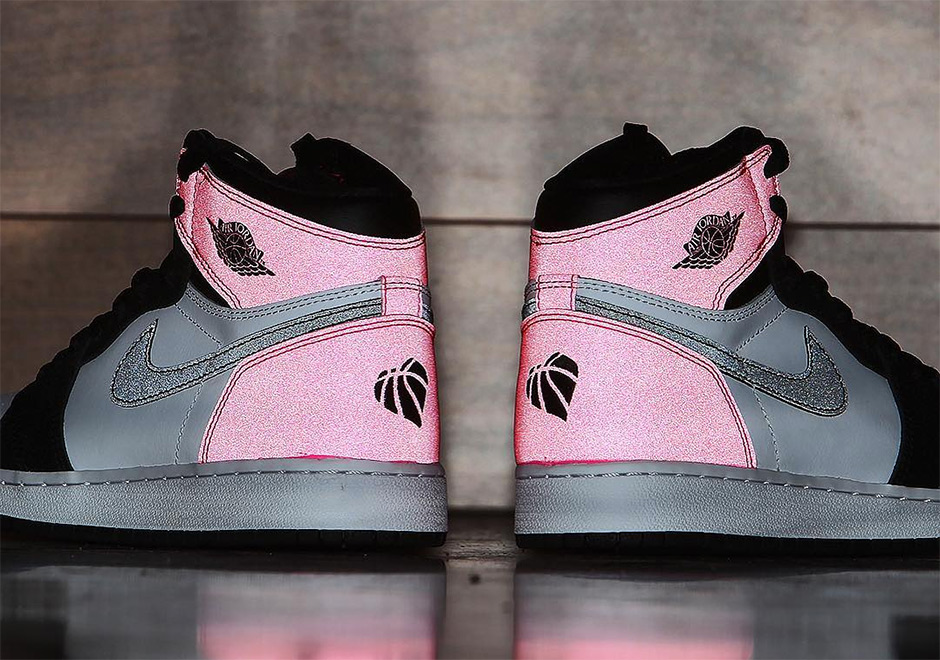 Air Jordan 1 Retro High Og Valentines Day Black Pink 1