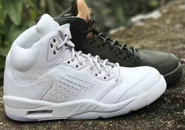 Another Look At The Leather Air Jordan 5 "Pure Money"