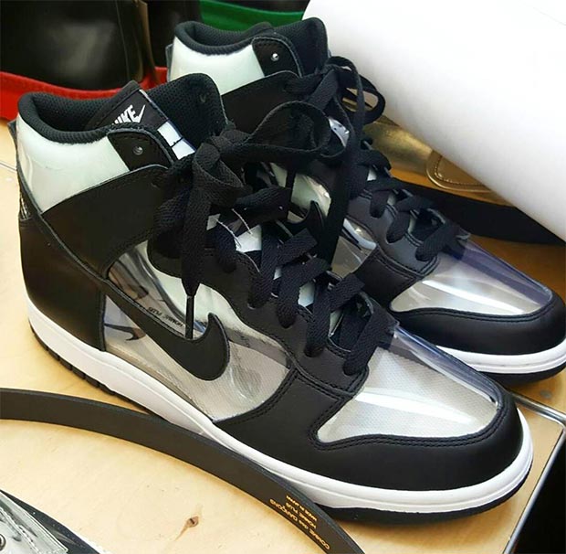 Comme Des Garcons Nike Dunk High Clear 1