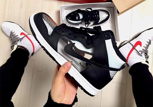 Comme Des Garcons Nike Dunk High Clear