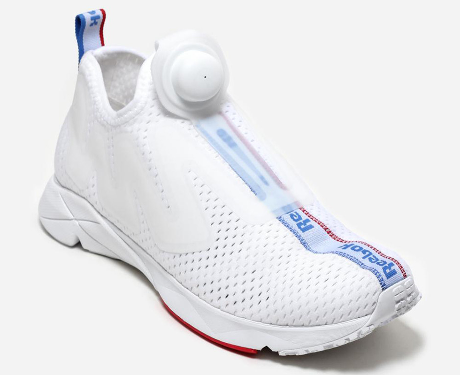 Reebok Pump Supreme Jacquard Tape White Red Blue 2