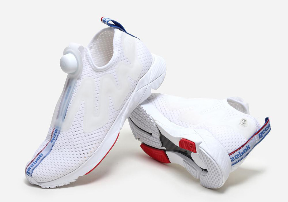 Reebok Pump Supreme Jacquard Tape White Red Blue 3
