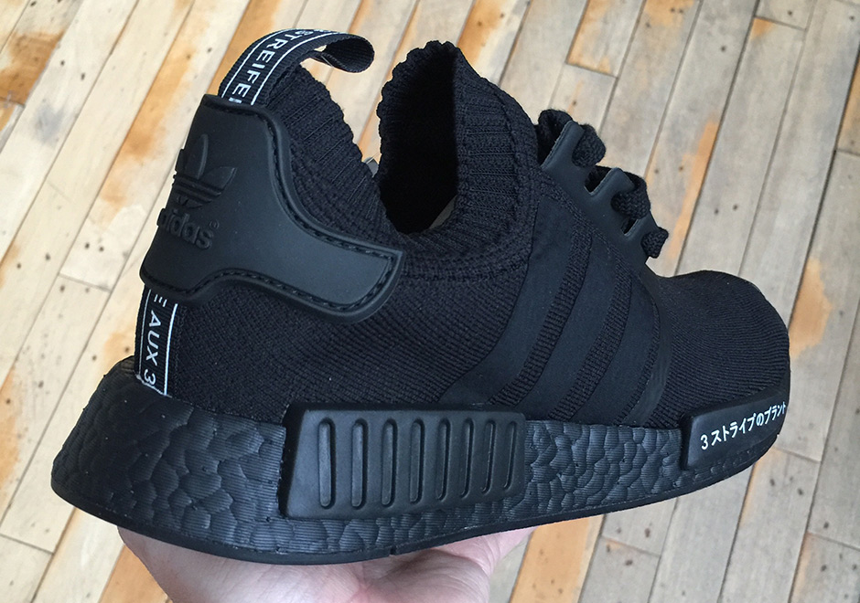 Adidas Nmd R1 Primeknit Japan Triple Black 3