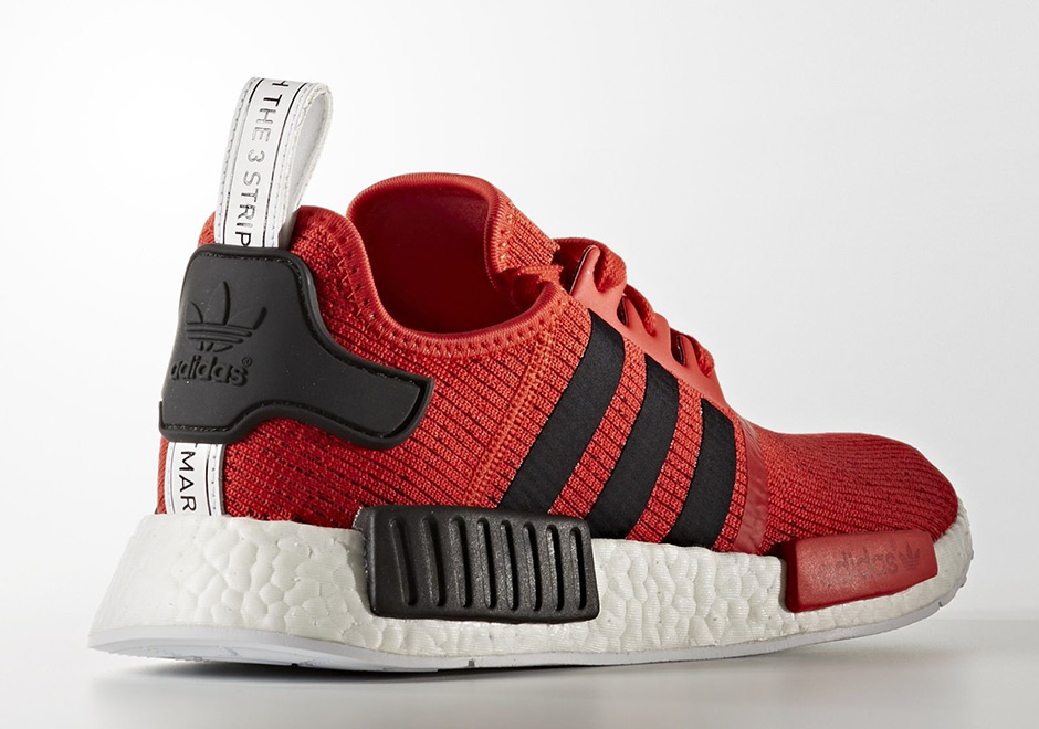 Adidas Nmd R1 Red Black White Bb2885 2