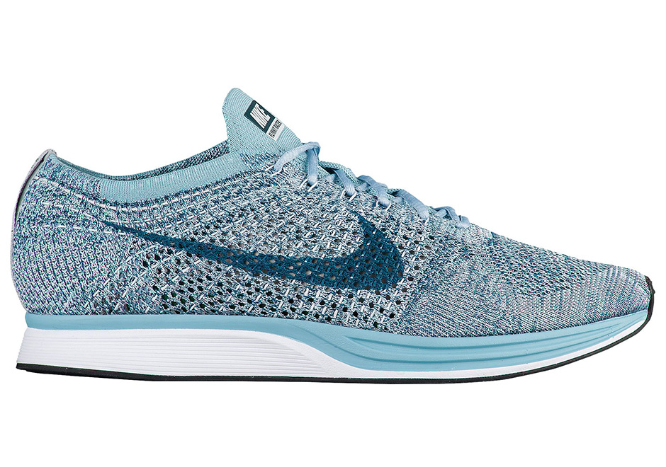Nike Flyknit Racer White Legion Blue Mica Blue