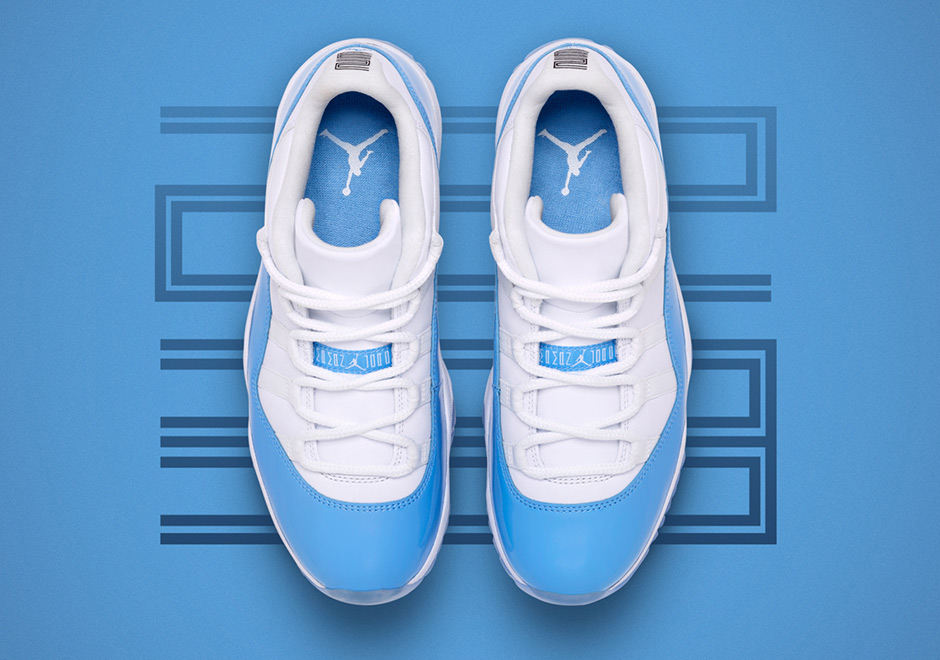 The Air Jordan 11 Low "UNC" Is Releasing In Full Family Sizes