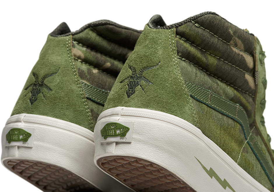 Defcon Vans Sk8 Hi Nb Pro 2017 Tan Black Olive Camo 6
