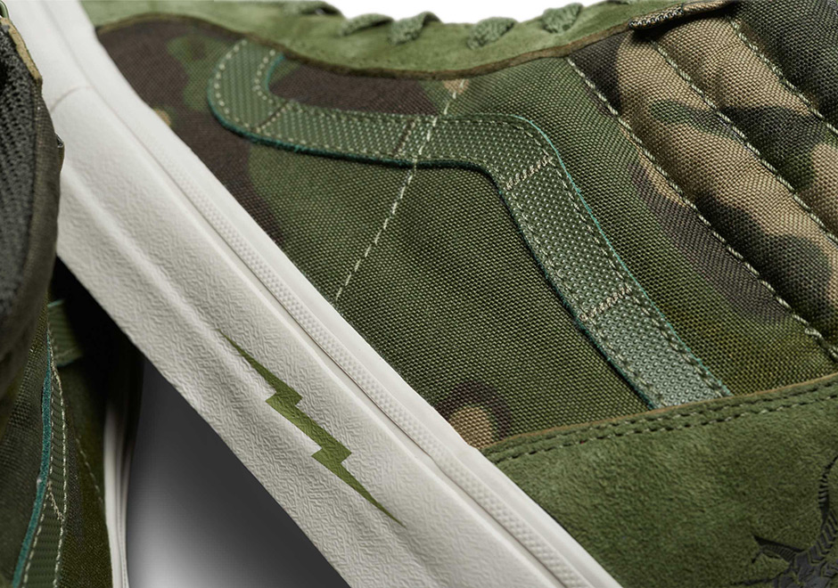 Defcon Vans Sk8 Hi Nb Pro 2017 Tan Black Olive Camo 8