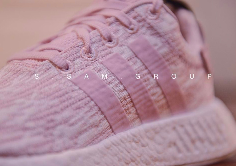 Adidas Nmd R2 Pink White 5