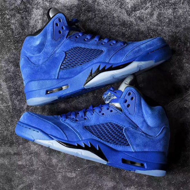Air Jordan 5 Blue Suede Release Date 136021 401 02