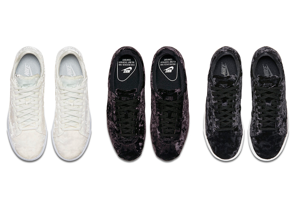 These Nike Shoes For Women Feature Velour Uppers