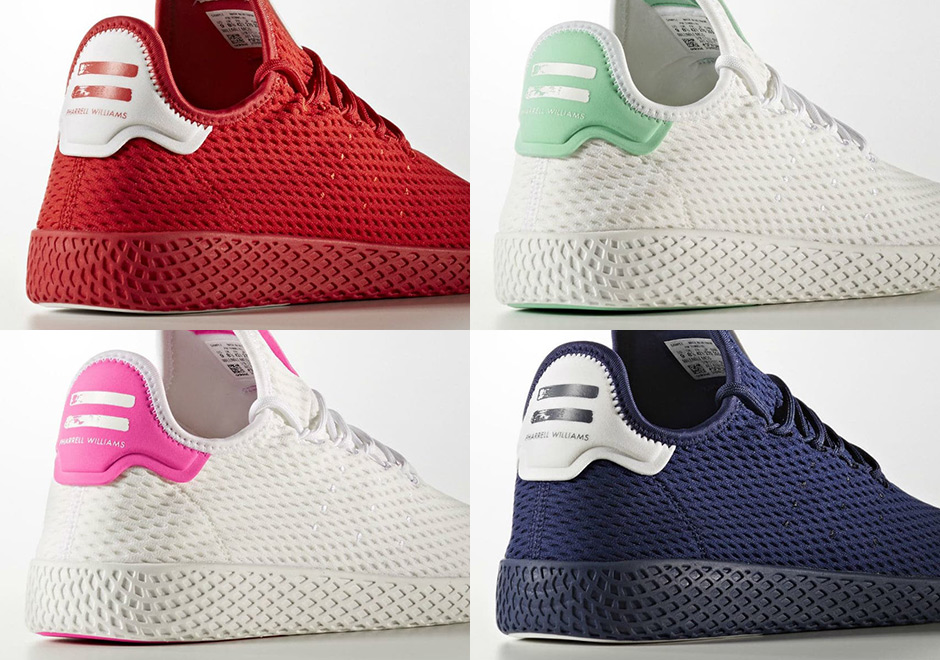 Four More Pharrell x adidas Tennis Hu Colorways Are Releasing Soon