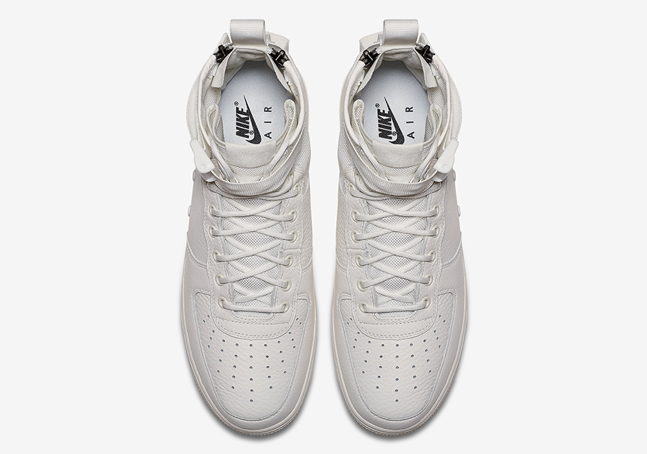 Nike Sf Af1 Mid Triple Ivory Release Date Aa6655 100 04