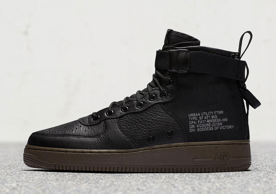 Nike Sf Af1 Mid Black Brown 917753 002 1