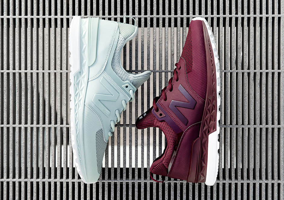 New Balance 574 Sport Tier 3 Mint Burgundy 16