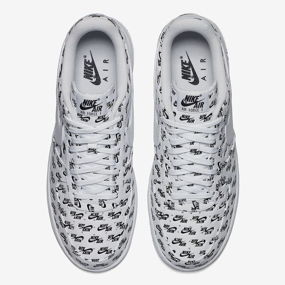 Nike Air Force 1 Low All Over Log White Ah8462 100 3