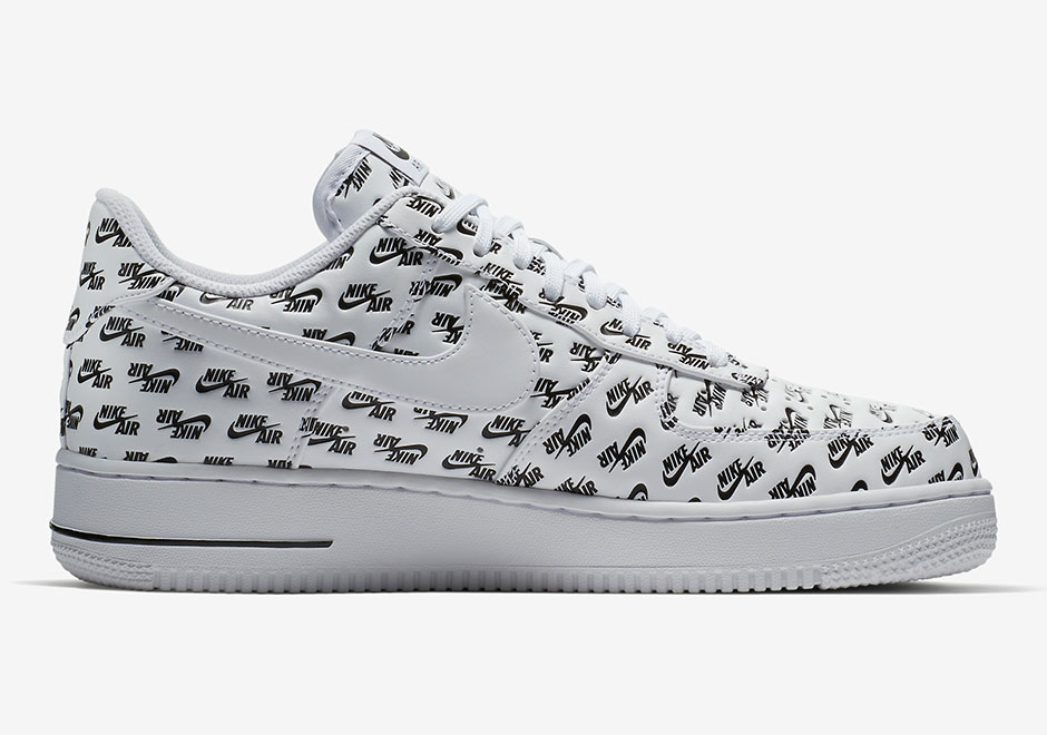 Nike Air Force 1 Low All Over Log White Ah8462 100 4