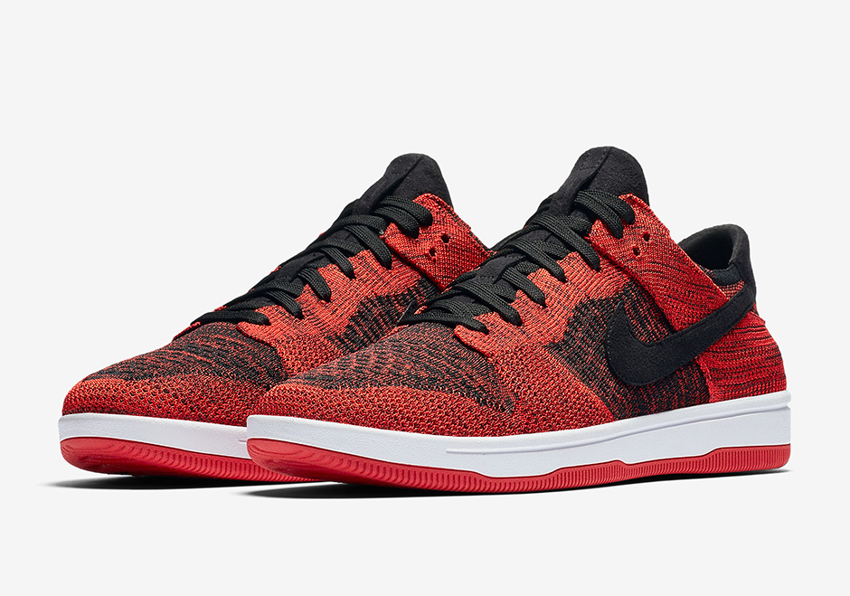 Nike Dunk Low Flyknit Red Black 917746 004 02