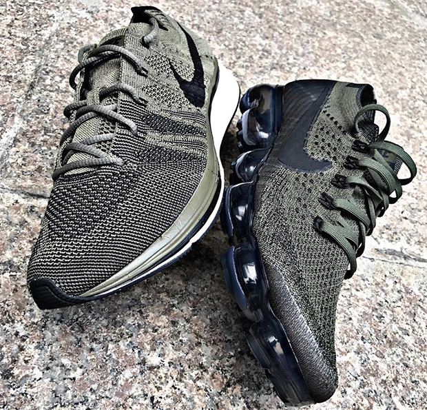 Nike Flyknit Trainer Olive Black