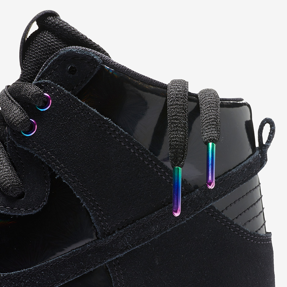 Nike Sb Dunk High Elite Black Iridescent 854851 001 07