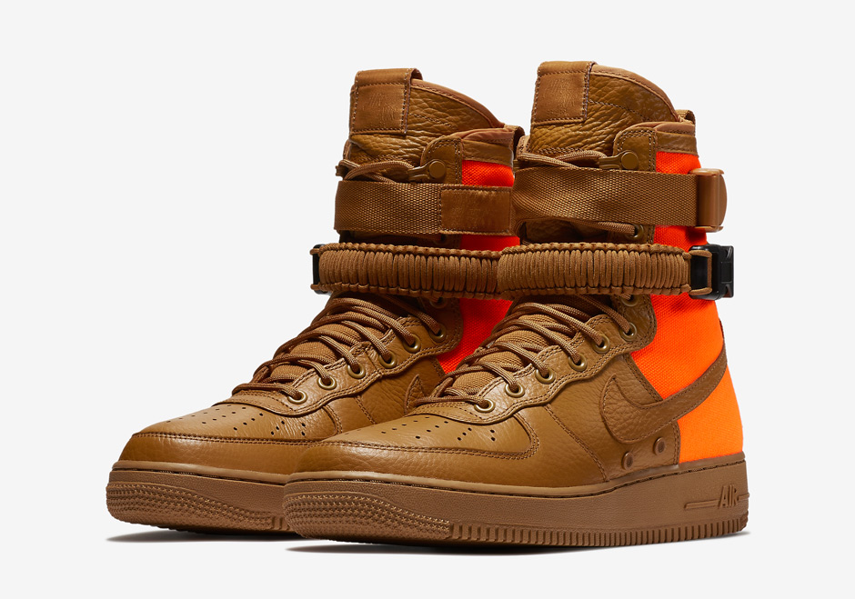 Nike Sf Af1 High Desert Ochre Total Orange 01