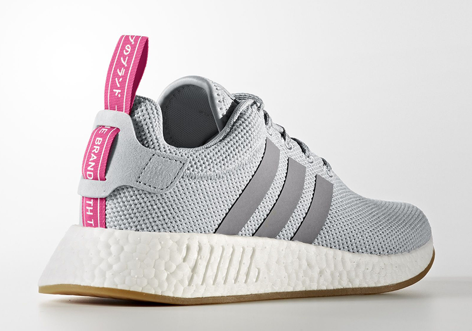 Adidas Nmd R2 Grey Pink Gum By9317