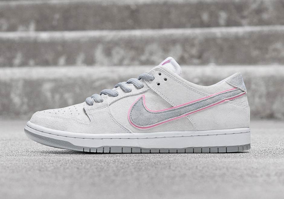 Nike Sb Dunk Low Pro Ishod Wair Grey Pink 1