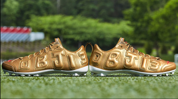 Odell Beckham Jr Nike Supreme Uptempo Cleats
