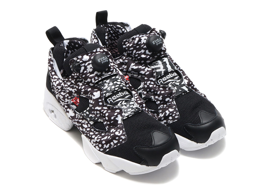 Reebok Instapump Fury Black White Primal Red Print 02