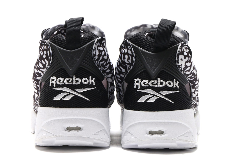 Reebok Instapump Fury Black White Primal Red Print 06