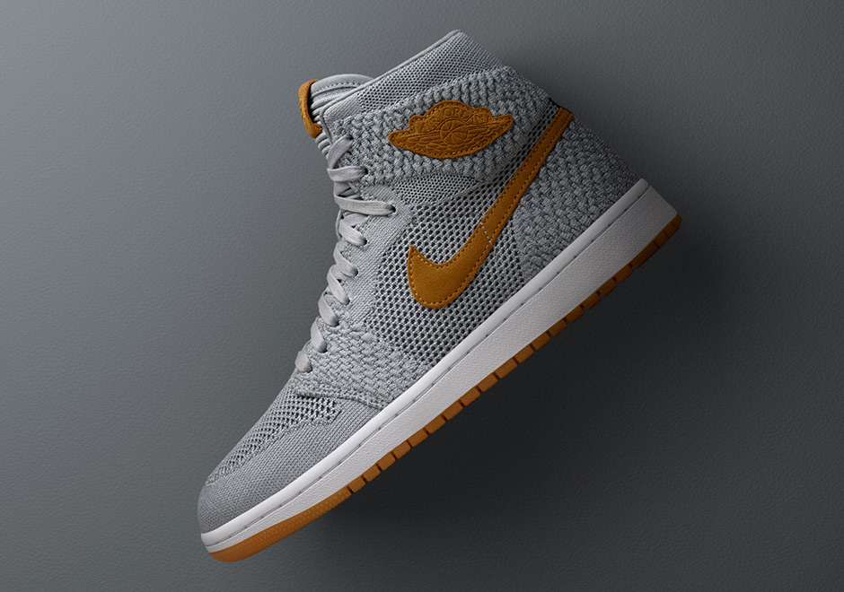 Air Jordan 1 Flyknit Wolf Grey 919704 025 1
