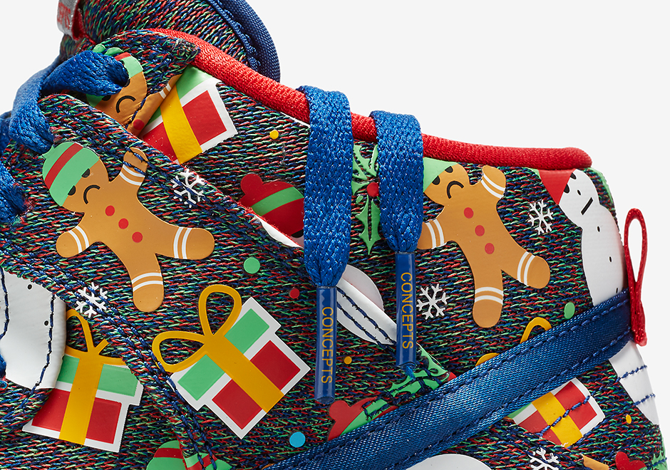Concepts Nike Sb Dunk Ugly Christmas Sweater 881758 446 5