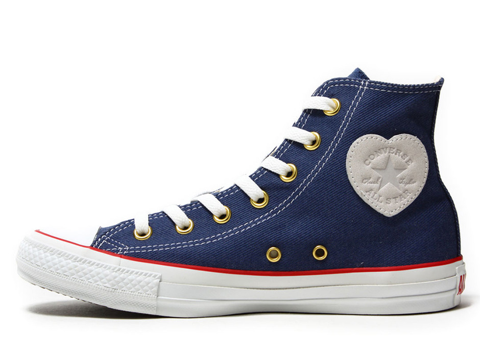 Converse Chuck Taylor All Star Denim Heart Logo Blue 2