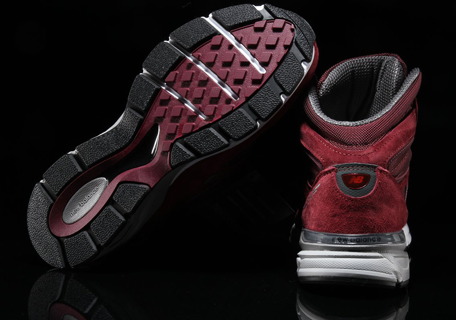 New Balance 990v4 Mid Burgandy 3