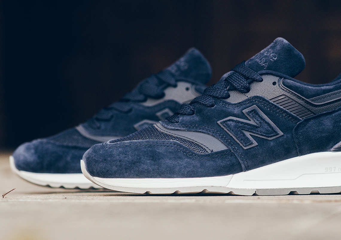 New Balance 997 Tonal Nacy Uppers Available Now 5