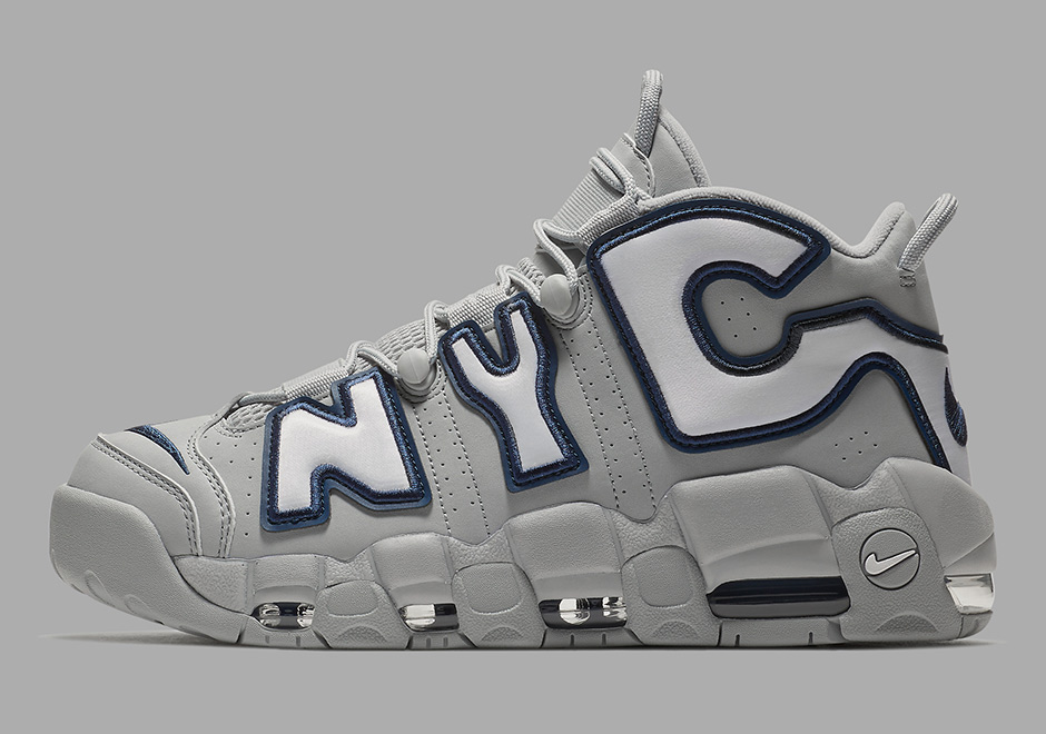Nike Air More Uptempo Nyc Grey Navy Aj3137 001 2