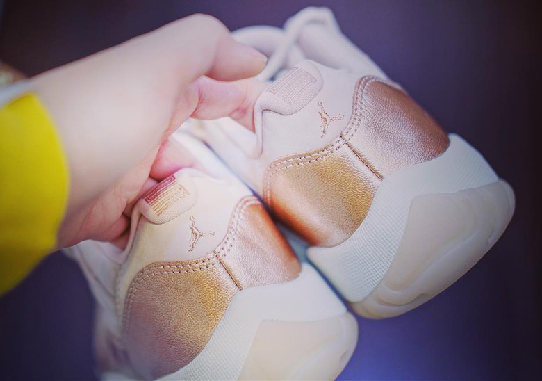 Air Jordan 11 Low Rose Gold Wmns First Look 4