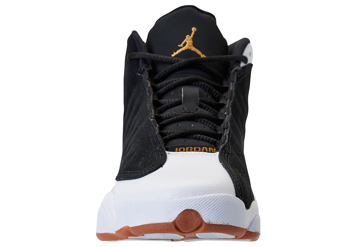 Air Jordan 13 Gg White Black Metallic Gold Gum Medium Brown 439358 021 3