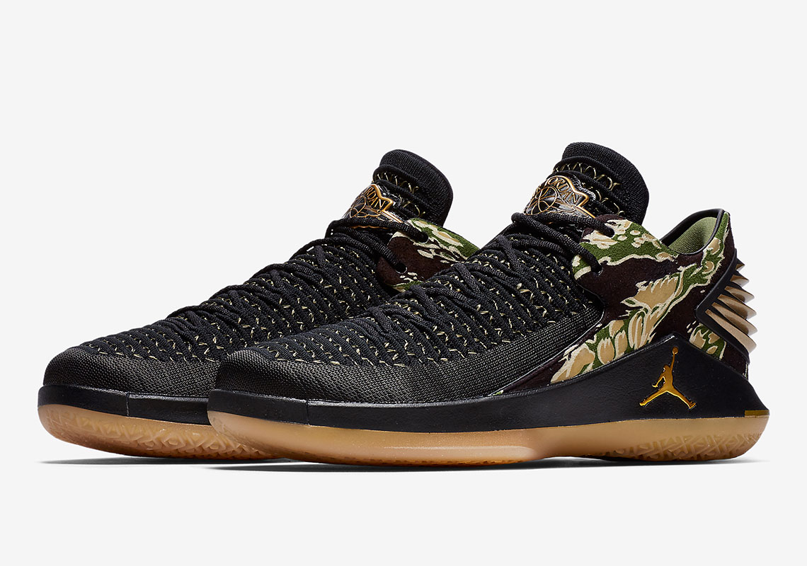 The Air Jordan 32 Low "Tiger Camo" Is Releasing In Adult Sizes Too