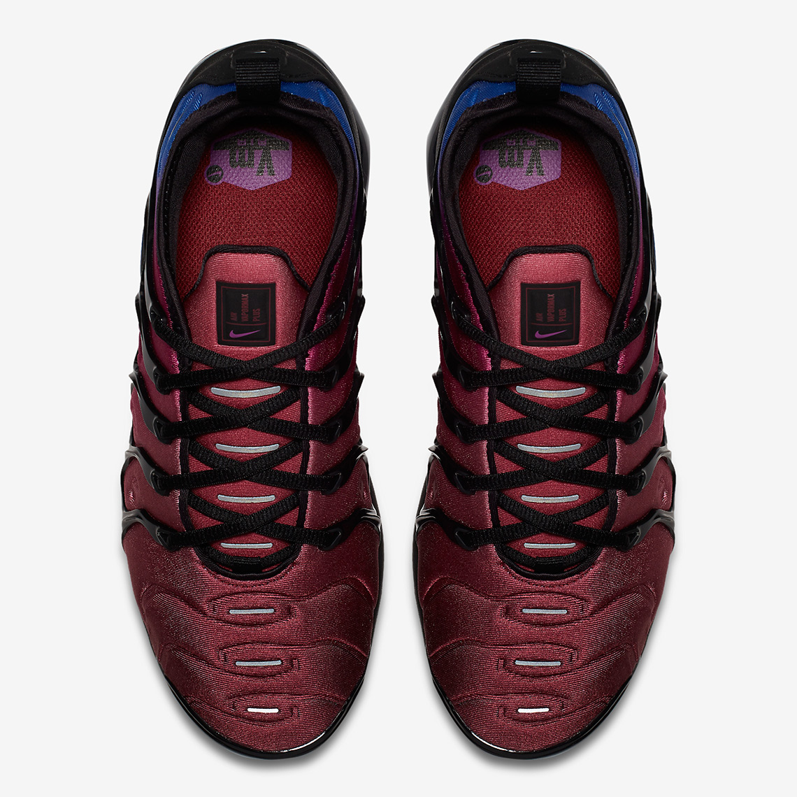 Nike Vapormax Plus Black Team Red Hyper Violet Racer Blue Ao4550 001 1
