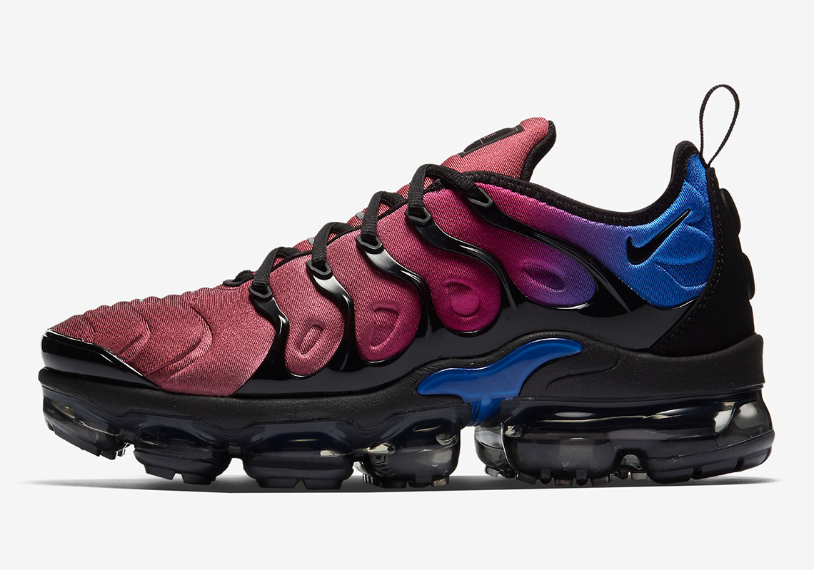 Nike Vapormax Plus Black Team Red Hyper Violet Racer Blue Ao4550 001 5