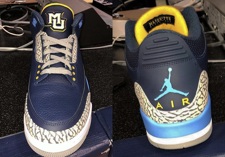 Marquette Gets An Air Jordan 3 PE