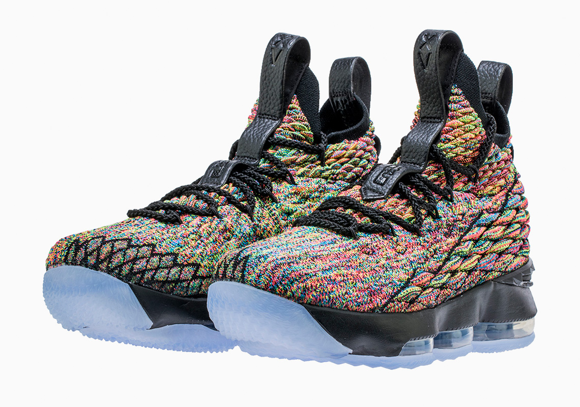 Nike LeBron 15 "Multi-Color" Is Releasing Next Month In A Black Trim