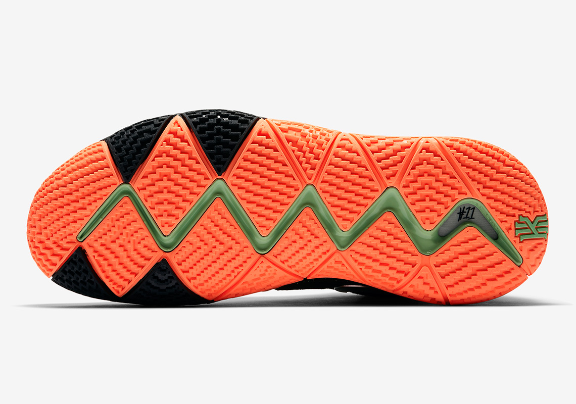 Nike Kyrie 4 Black Silver Orange Green 943806 010 7